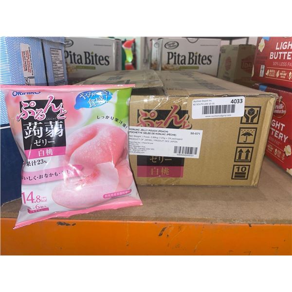 Konjac Jelly Pouch Peach 24 x 120g