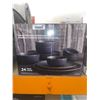Image 2 : Home Inspiration Cara Stoneware Dinnerware Set 24 Piece