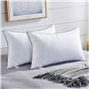 Image 3 : King Size Pillows 2 Pack for Sleeping, Soft and Supportive Bed Pillows for Side Back and Stomach Sle
