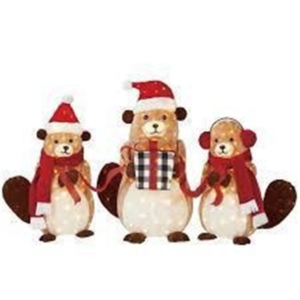 Beavers with Gift Box with 330 LED Lights