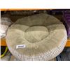 Image 2 : Round Dog Bed with Removable Top Cover