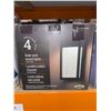 Image 2 : Solar Post Accent Lights Black Finish 4 Pack