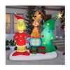 Image 1 : Large Inflatable Grinch Lawn Decoration (TESTED WORKING)