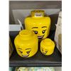 Image 1 : Lot of 3 Lego Storage Heads