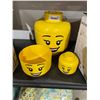 Image 2 : Lot of 3 Lego Storage Heads