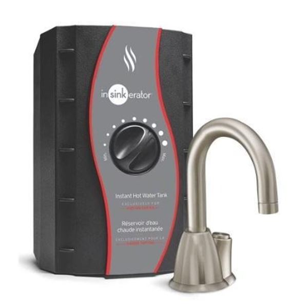 insinkerator Hot 100 Instant Hot Water Dispensing System 2/3 Gallon Stainless Steel Tank Included