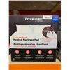 Image 1 : Brookstone Cozy Quilted Heated Mattress Pad Queen Size