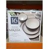 Image 1 : Mikasa Rowna 16 Pc Stoneware Dinnerware Set