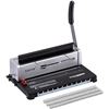 Image 1 : TIANSE Binding Machine, Wire Binder Machine 34 - Square Size Holes, Punching 120 Sheets, Bind 12 She