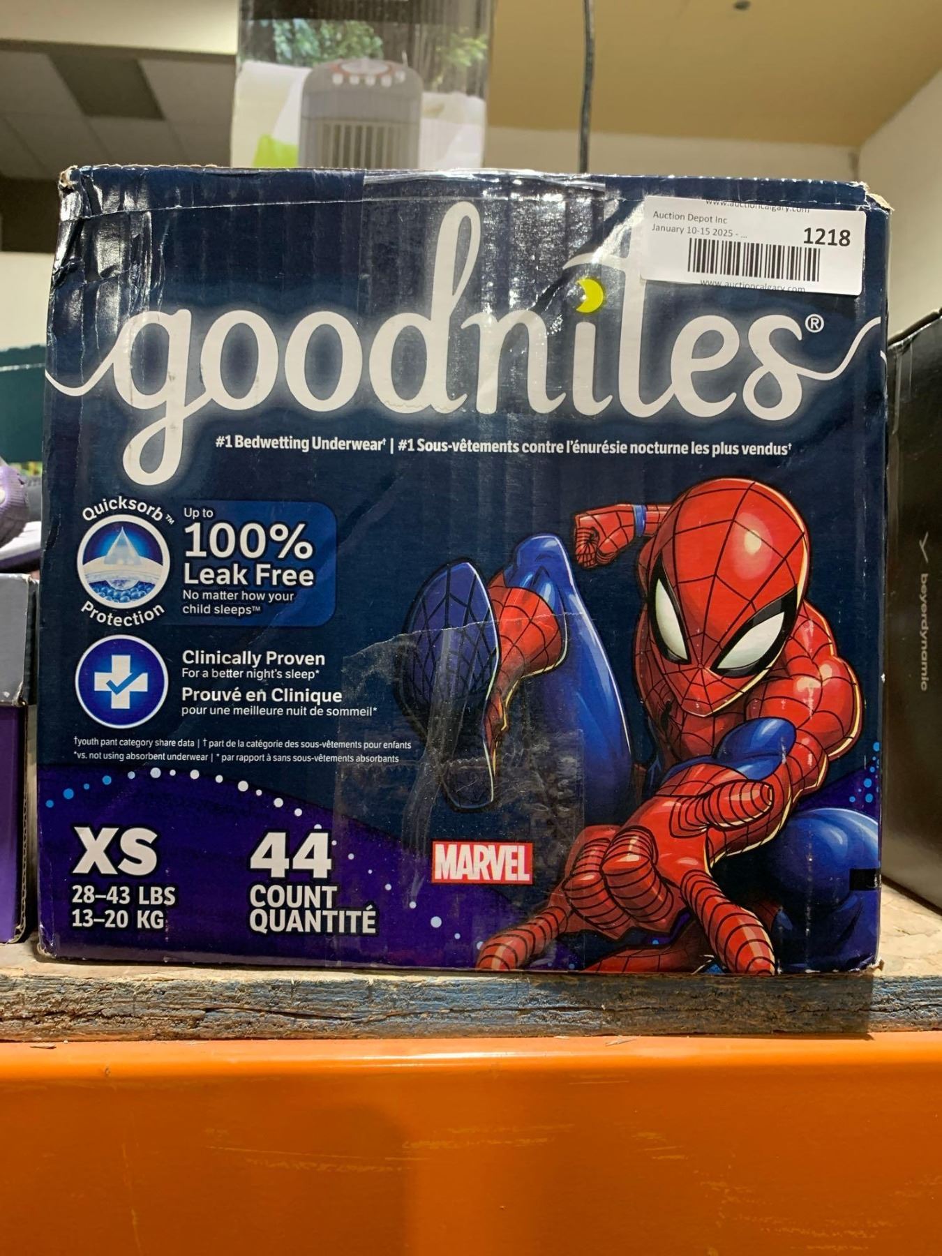 Goodnites Size XS 2843lbs Bedwetting Night Time Underwear 44 Count