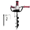 Image 1 : JACKCHEN 1500W Electric Post-Hole Digger with 6-Inch Auger Bit, Earth Auger Drill, Auger Bit Earth A