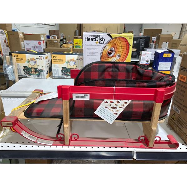 Streamridge Alpine Slasher Sleigh w/belted plaid pad -