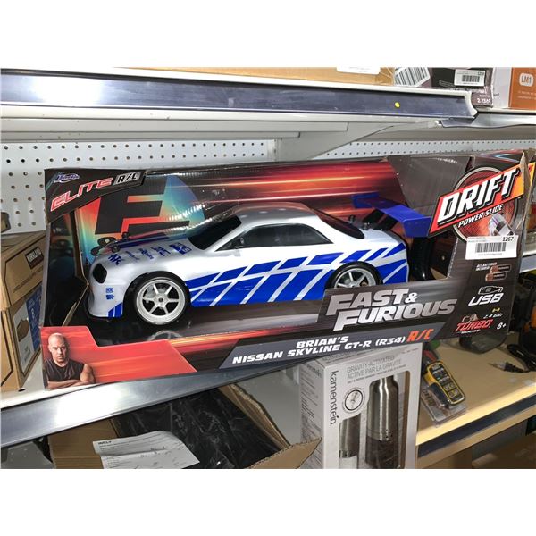 Fast & Furious Brian's Nissan Skyline GT-R Remote Control Car