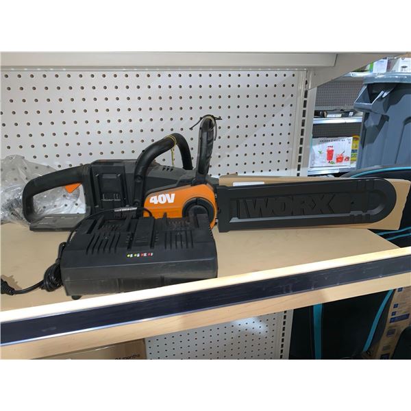 WORX WG384 40V (2.0Ah) Power Share Chainsaw and Chargers *****NO BATTERIES*****