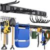 Image 1 : INCLY Garage Tool Organizer Wall Mount, 64 Inch Garage Organization and Storage Rack Load 600lbs, He