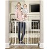 Image 1 : Regalo Widespan Extra Tall Metal Walk Thru Safety Gate White  Model 1154 DS