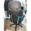 Image 3 : DPS Centurion Gaming Chair with Adjustable Headrest Black and Blue