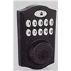 Image 1 : Kwikset 914 Contemporary Keypad SmartCode Electronic Deadbolt Smart Lock Featuring SmartKey in Matte