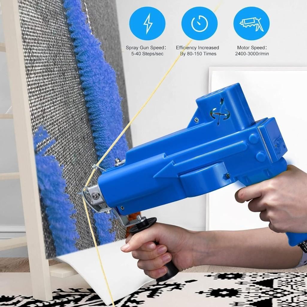 Handheld Rug Gun 2 In 1 Loop & Cut Pile Rug Tufting Gun, Carpet Tufting Gun Latest ...
