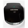 Image 1 : George Foreman 2 Serving Classic Plate Electric Grill & Panini Press - Black
