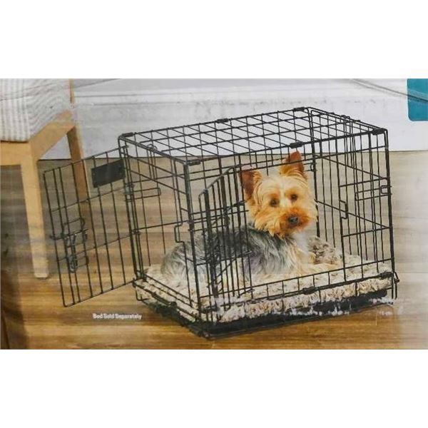Dog Crate Midwest iCrate Folding Metal Single Door Sturdy 22 Inches With Divider