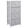 Image 1 : Amazon Basics Fabric 4-Drawer Storage Organizer Unit for Closet, White
