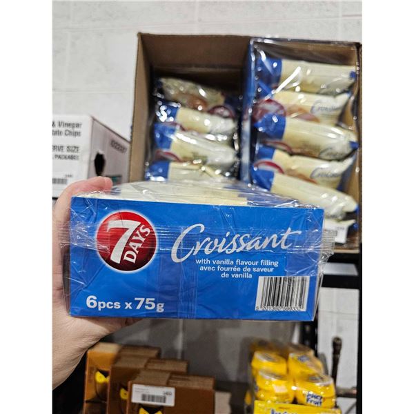7 Days Croissant Vanilla Flavor Filling 6 x 75g x's 4 Packs