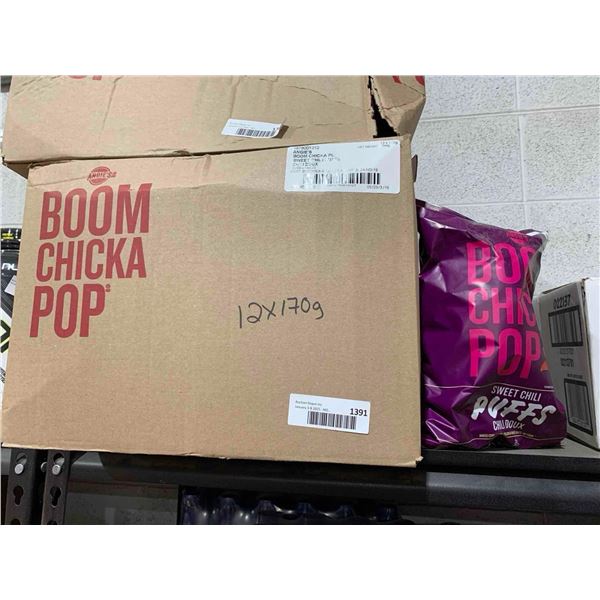 Boom Chicka Pop 12 x 170g Sweet Chili Puffs