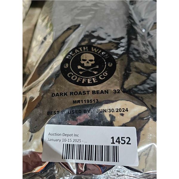 Death Wish Coffee Co. Dark Roast Bean (32oz)