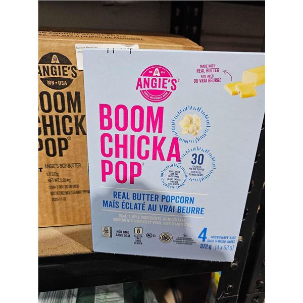 Angie's Boom Chicka Pop Real Butter microwave Popcorn 6 x 372g