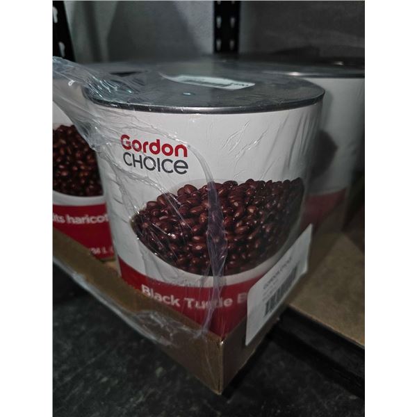 Gordon Choice Black Turtle Beans 6x2.84L