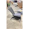 Image 2 : PATIOFLARE BLACK COMFORT MUSKOKA OUTDOOR PATIO CHAIR WITH GREY CUSHION ( PF-CH338C-BK )