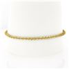 Image 2 : 14k Two Tone Gold 7.5" 3.1mm Fancy Polished Unique Twisted Link Chain Bracelet