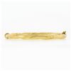 Image 3 : Italian 14K Gold 7" 5.6mm Simple Twisted Polished Hinged Open Bangle Bracelet