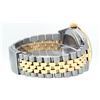 Image 4 : Rolex Mens Two Tone Silver And Sapphire Diamond 36MM Datejust Wristwatch