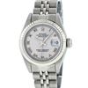Image 2 : Rolex Ladies Stainless Steel Silver Roman 26MM Wristwatch Jubilee Band