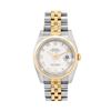Image 2 : Rolex Mens Two Tone Sapphire Quickset White Roman Dial Datejust With Rolex Box