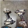 Image 2 : 3 MAKITA CORDLESS IMPACT AND ONE DRILL, NO BATTERIES