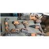 Image 2 : RIDGID 6PC TOOL KIT, WITH CHARGER AND 4 BATTERIES, INCLUDING 4 AH BATTERY, TOOLS INCLUDE SAWS ALL, 2