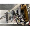 Image 1 : DEWALT CONTRACTOR SOFT TOOL BAG, WITH ASSORTED TRADES TOOLS, RIDGID PIPE CUTTER ETC