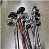 Image 2 : BUNDLE OF LEFT HANDED GOLF CLUBS, PUTTER AND UTILITY IRON