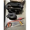 Image 2 : BOX AND TOOLBAG OF TOOLS AND ROPE