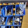 Image 8 : PARTS RACK WITH BINS AND CONTENTS