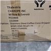 Image 2 : WILLOW AND EVERETT STAINLESS STEEL COFFEE CONE DRIPPER, CASE OF 48PCS