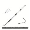 Image 1 : NEW 3PCS SET TELESCOPIC ALUMINIUM ALLOY POLE FISH TRIDENT HARPOON WITH ICE FISHING HOOK