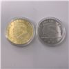 Image 2 : NEW 2PCS DONALD TRUMP 47TH PRESIDENT COMMEMORATIVE COINS SET