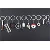 Image 1 : NEW 10PCS CAR ENTHUSIAST KEYCHAIN SET  ZINC ALLOY, CASUAL STYLE WITH GEAR SHIFT, TURBO, WHEEL HUBS, 