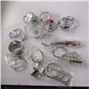 Image 2 : NEW 10PCS CAR ENTHUSIAST KEYCHAIN SET  ZINC ALLOY, CASUAL STYLE WITH GEAR SHIFT, TURBO, WHEEL HUBS, 