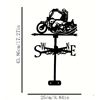 Image 2 : NEW METAL ART DECORATION MOTORCYCLE WEATHER VANE UNASSEMBLED IN BOX