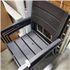 Image 2 : SET OF 8 METAL PATIO CHAIRS